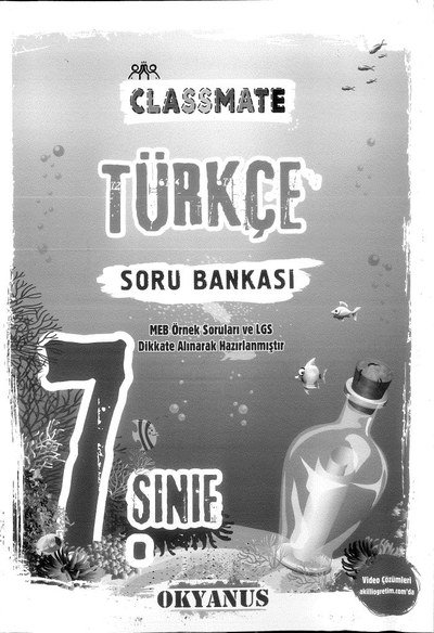 CLASSMATE TÜRKÇE SORU BANKASI Fotokopi GO - Tüm Sınavlarda Daha İleriye