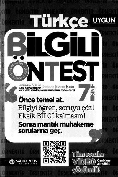 TÜRKÇE BİLGİLİ ÖNTEST Fotokopi GO - Tüm Sınavlarda Daha İleriye