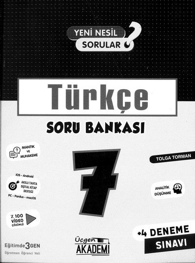 TÜRKÇE SORU BANKASI Fotokopi GO - Tüm Sınavlarda Daha İleriye