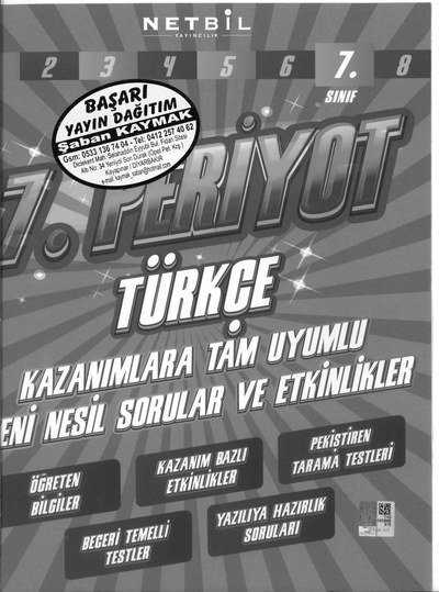 7. PERİYOT TÜRKÇE YENİ NESİL SORULAR VE ETKİNLİKLER Fotokopi GO - Tüm Sınavlarda Daha İleriye