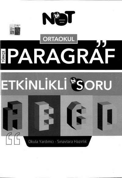 PARAGRAF ETKİNLİKLİ Bİ SORU Fotokopi GO - Tüm Sınavlarda Daha İleriye
