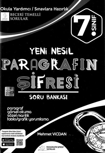YENİ NESİL PARAGRAFINŞİFRESİ SORU BANKASI Fotokopi GO - Tüm Sınavlarda Daha İleriye