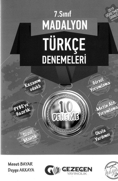 MADALYON TÜRKÇE DENEMELERİ 10 DENEME Fotokopi GO - Tüm Sınavlarda Daha İleriye