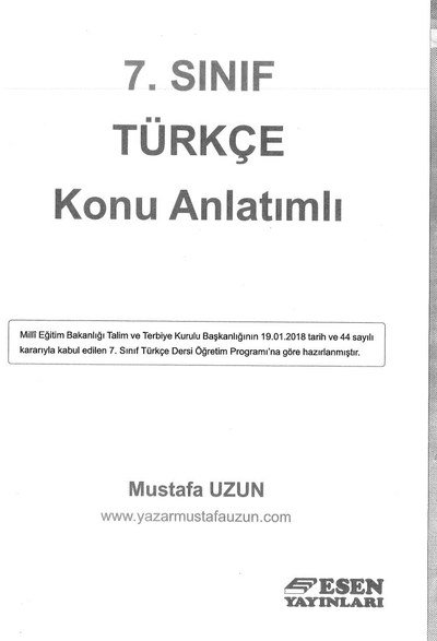 TÜRKÇE KONU ANLATIMLI Fotokopi GO - Tüm Sınavlarda Daha İleriye