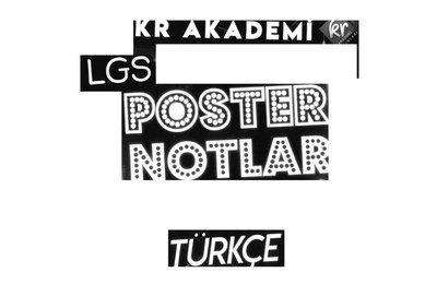 LGS POSTER NOTLAR TÜRKÇE Fotokopi GO - Tüm Sınavlarda Daha İleriye
