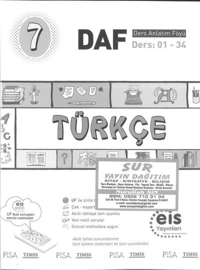 TÜRKÇE DERS ANLATIM FÖYÜ Fotokopi GO - Tüm Sınavlarda Daha İleriye