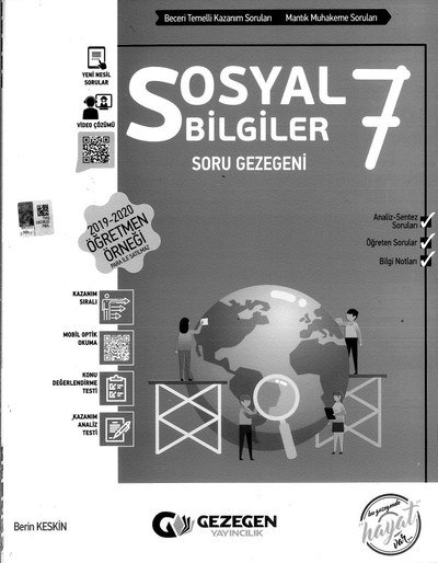 SOSYAL BİLGİLER SORU GEZEGENİ Fotokopi GO - Tüm Sınavlarda Daha İleriye