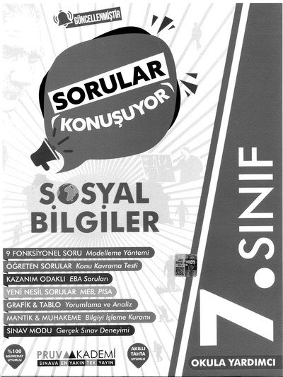 SORULAR KONUŞUYOR SOSYAL BİLGİLER Fotokopi GO - Tüm Sınavlarda Daha İleriye