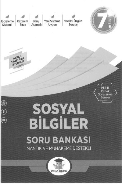 SOSYAL BİLGİLER SORU BANKASI MANTIK VE MUHAKEME DESTEKLİ Fotokopi GO - Tüm Sınavlarda Daha İleriye