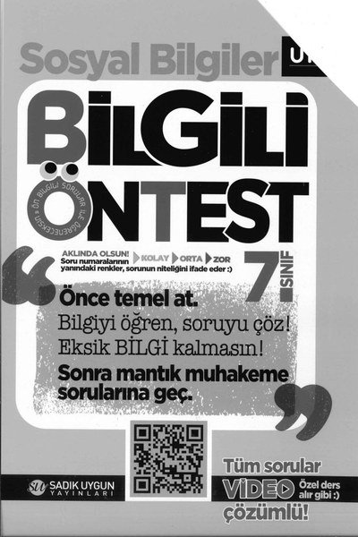 SOSYAL BİLGİLER BİLGİLİ ÖNTEST Fotokopi GO - Tüm Sınavlarda Daha İleriye
