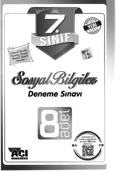 SOSYAL BİLGİLER DENEME SINAVI 8 ADET Fotokopi GO - Tüm Sınavlarda Daha İleriye