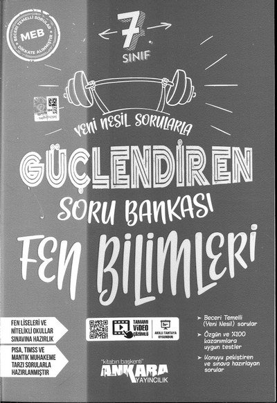 GÜÇLENDİREN SORU BANKASI FEN BİLİMLERİ Fotokopi GO - Tüm Sınavlarda Daha İleriye