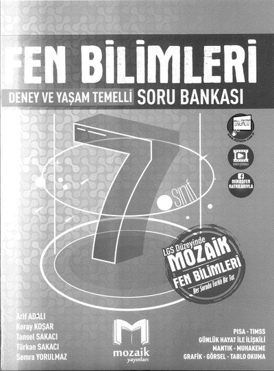 FEN BİLİMLERİ DENEY VE YAŞAM TEMELLİ SORU BANKASI Fotokopi GO - Tüm Sınavlarda Daha İleriye