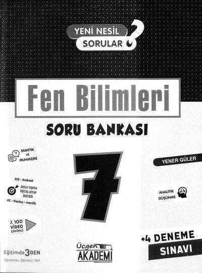 FEN BİLİMLERİ SORU BANKASI Fotokopi GO - Tüm Sınavlarda Daha İleriye