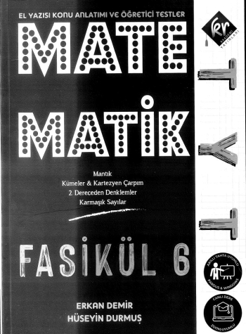 MATEMATİK FASİKÜL 6 (EL YAZISI KONU ANLATIMI VE ÖĞRETİCİSİ TESTLER) Fotokopi GO - Tüm Sınavlarda Daha İleriye