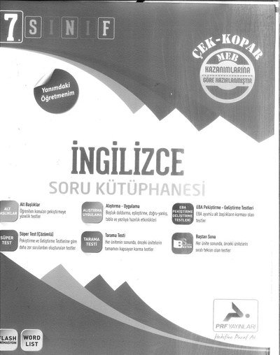 İNGİLİCZE SORU KÜTÜPHANESİ Fotokopi GO - Tüm Sınavlarda Daha İleriye