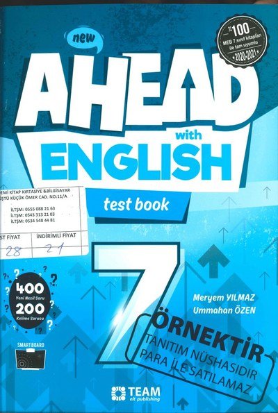 AHEAD WITH ENGLISH TEST BOOK Fotokopi GO - Tüm Sınavlarda Daha İleriye