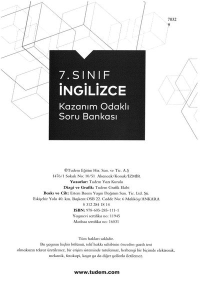 İNGİLİZCE KAZANIM ODAKLI SORU BANKASI Fotokopi GO - Tüm Sınavlarda Daha İleriye