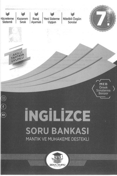 İNGİLİZCE SORU BANKASI MANTIK VE MUHAKEME DESTEKLİ Fotokopi GO - Tüm Sınavlarda Daha İleriye