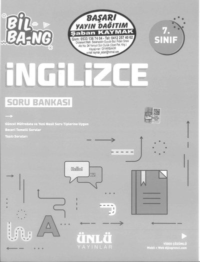 İNGİLİZCE SORU BANKASI BİL BA-NG Fotokopi GO - Tüm Sınavlarda Daha İleriye