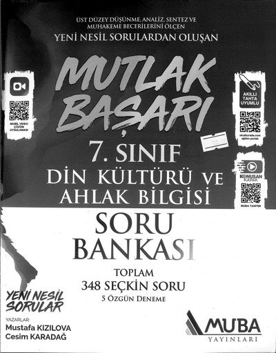 MUTLAK BAŞARI DİN KÜLTÜRÜ VE AHLAK BİLGİSİ SORU BANKASI