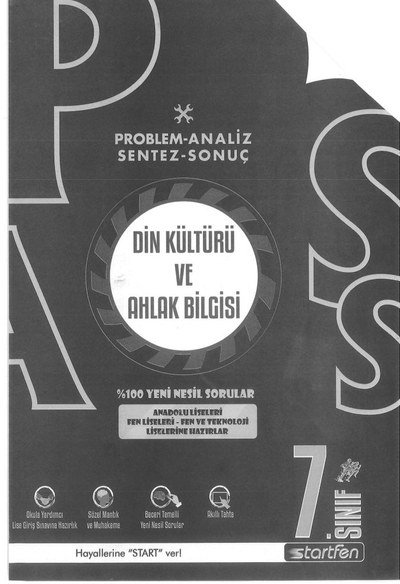 DİN KÜLTÜRÜ VE AHLAK BİLGİSİ %100 YENİ NESİL SORULAR Fotokopi GO - Tüm Sınavlarda Daha İleriye