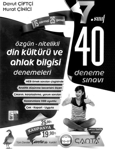 ÖZGÜN NİTELİKLİ DİN KÜLTÜRÜ VE AHLAK BİLGİSİ DENEMELERİ Fotokopi GO - Tüm Sınavlarda Daha İleriye