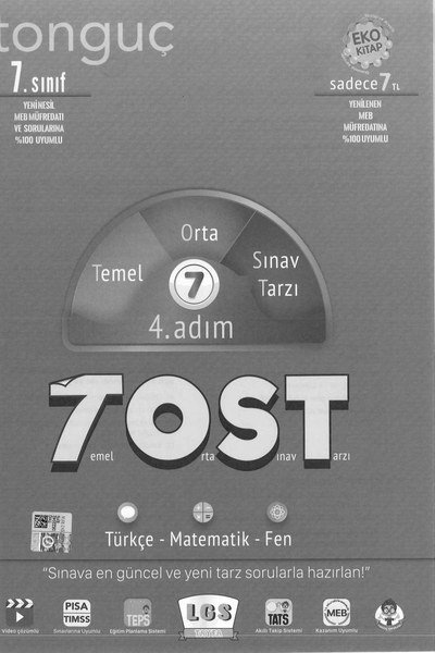 TEMEL ORTA SINAV TARZI 4. ADIM TOST Fotokopi GO - Tüm Sınavlarda Daha İleriye