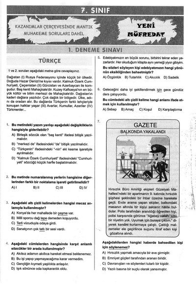 6 ADET DENEME ÇÖZÜMLÜ Fotokopi GO - Tüm Sınavlarda Daha İleriye