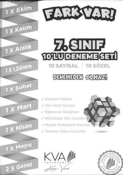 FARK VAR 10'LU DENEME SETİ Fotokopi GO - Tüm Sınavlarda Daha İleriye