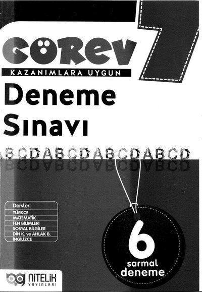 GÖREV KAZANIMLARA UYGUN DENEME SINAVI Fotokopi GO - Tüm Sınavlarda Daha İleriye