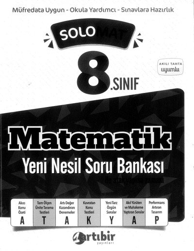 MATEMATİK YENİ NESİL SORU BANKASI Fotokopi GO - Tüm Sınavlarda Daha İleriye