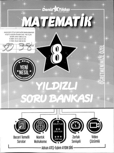 MATEMATİK YILDIZLI SORU BANKASI Fotokopi GO - Tüm Sınavlarda Daha İleriye
