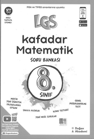LGS KAFADAR MATEMATİK SORU BANKASI Fotokopi GO - Tüm Sınavlarda Daha İleriye