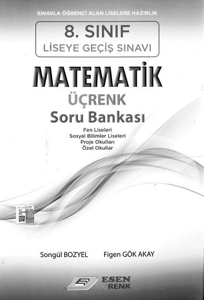 MATEMATİK ÜÇRENK SORU BANKASI Fotokopi GO - Tüm Sınavlarda Daha İleriye