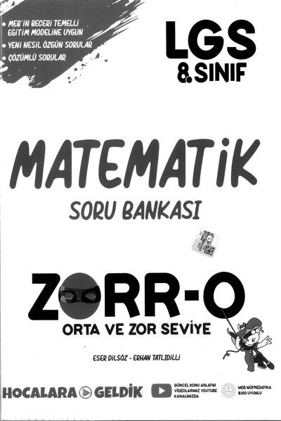 MATEMATİK SORU BANKASI ZORR-O Fotokopi GO - Tüm Sınavlarda Daha İleriye