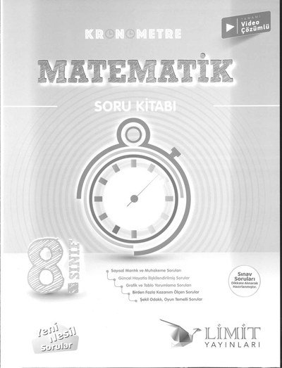 KRONOMETRE MATEMATİK SORU KİTABI Fotokopi GO - Tüm Sınavlarda Daha İleriye
