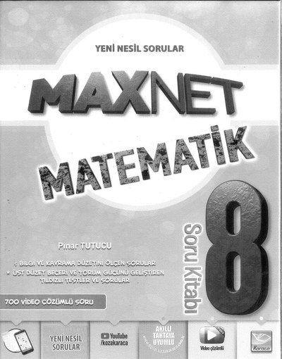 MAXNET MATEMATİK SORU KİTABI Fotokopi GO - Tüm Sınavlarda Daha İleriye