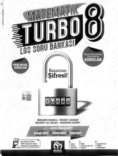 MATEMATİK TURBO LGS SORU BANKASI Fotokopi GO - Tüm Sınavlarda Daha İleriye