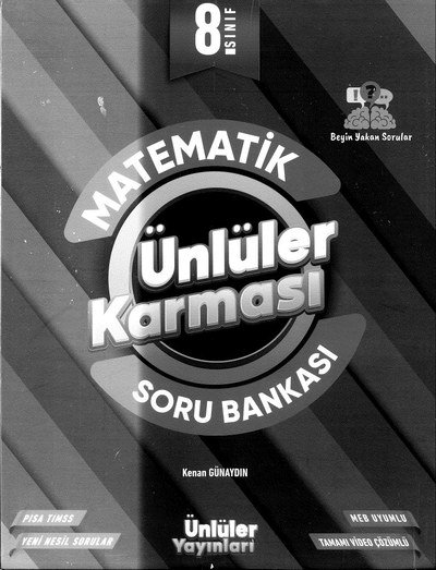 MATEMATİK ÜNLÜLER KARMASI SORU BANKASI Fotokopi GO - Tüm Sınavlarda Daha İleriye