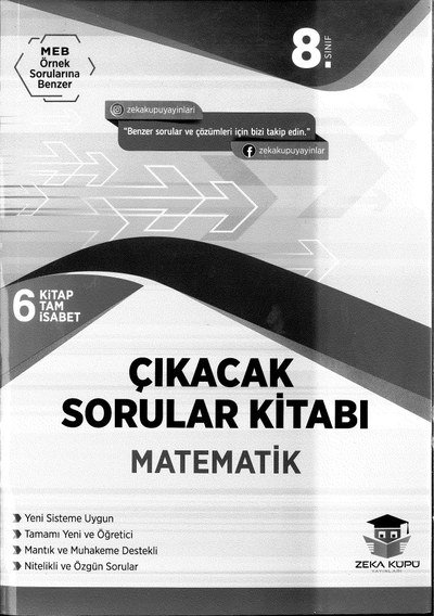 ÇIKACAK SORULAR KİTABI MATEMATİK Fotokopi GO - Tüm Sınavlarda Daha İleriye