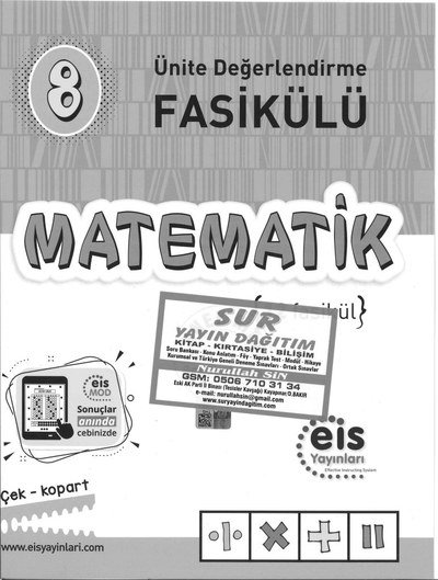 ÜNİTE DEĞERLENDİRME FASİKÜLÜ MATEMATİK Fotokopi GO - Tüm Sınavlarda Daha İleriye