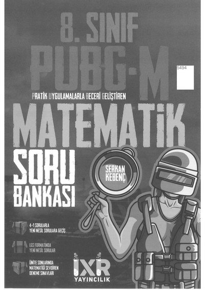 PUBG MATEMATİK SORU BANKASI Fotokopi GO - Tüm Sınavlarda Daha İleriye