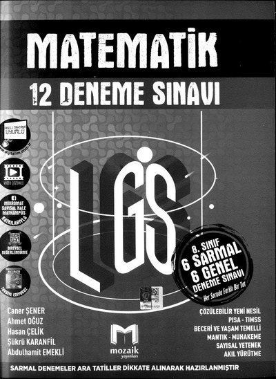 MATEMATİK 12 DENEME SINAVI Fotokopi GO - Tüm Sınavlarda Daha İleriye