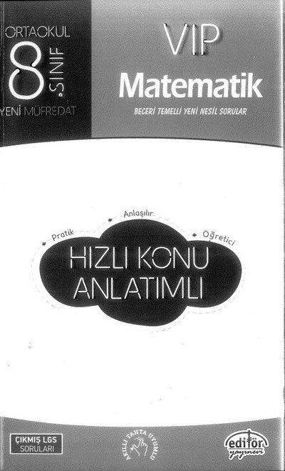 VIP MATEMATİK HIZLI KONU ANLATIMLI Fotokopi GO - Tüm Sınavlarda Daha İleriye