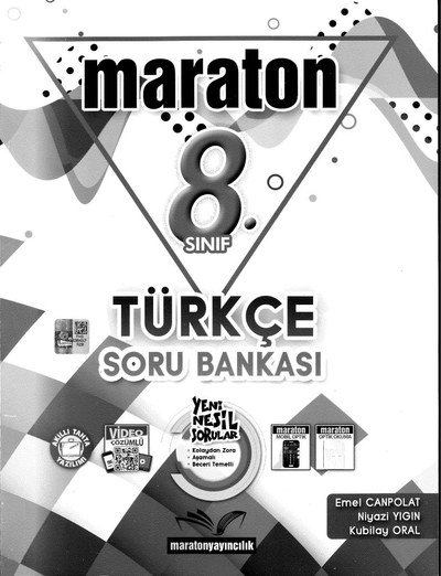 MARATON TÜRKÇE SORU BANKASI Fotokopi GO - Tüm Sınavlarda Daha İleriye