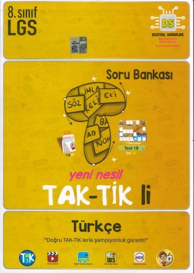 YENİ NESİL TAK-TİK'Lİ TÜRKÇE SORU BANKASI Fotokopi GO - Tüm Sınavlarda Daha İleriye