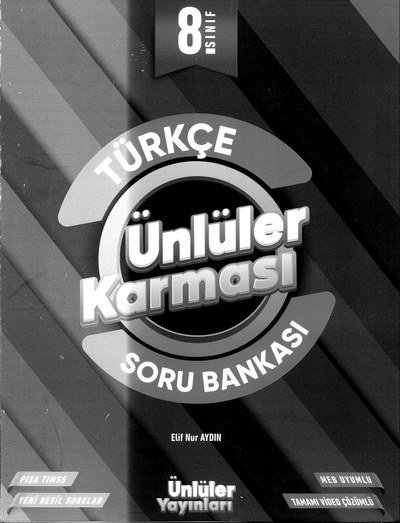 TÜRKÇE ÜNLÜLER KARMASI SORU BANKASI Fotokopi GO - Tüm Sınavlarda Daha İleriye