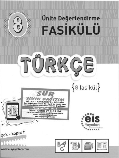 ÜNİTE DEĞERLENDİRME FASİKÜLÜ TÜRKÇE Fotokopi GO - Tüm Sınavlarda Daha İleriye