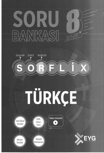 SORU BANKASI SORFLİX TÜRKÇE Fotokopi GO - Tüm Sınavlarda Daha İleriye